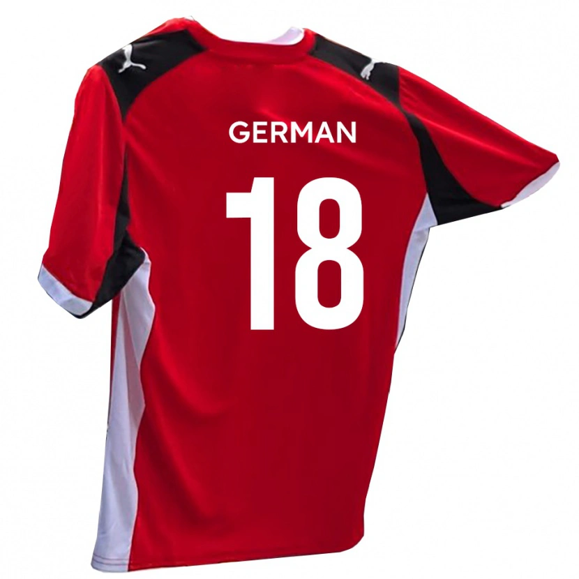 Danxen Kinder Owen German #18 Rot Weiß Heimtrikot Trikot 2025/26 T-Shirt