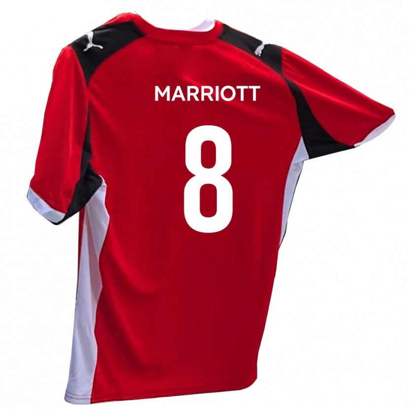 Danxen Kinder Isaac Marriott #8 Rot Weiß Heimtrikot Trikot 2025/26 T-Shirt