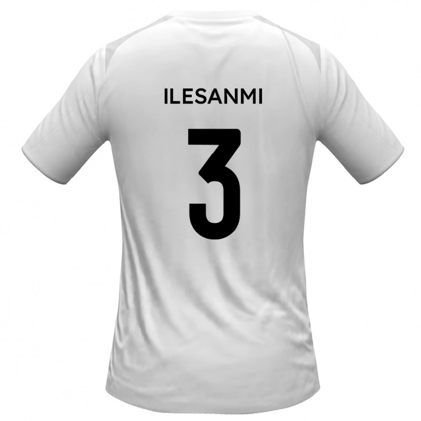 Danxen Kinder Femi Ilesanmi #3 Weiß Grau Heimtrikot Trikot 2025/26 T-Shirt