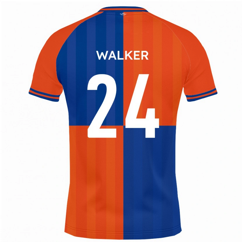 Danxen Kinder Lewis Walker #24 Orange Königsblau Heimtrikot Trikot 2025/26 T-Shirt