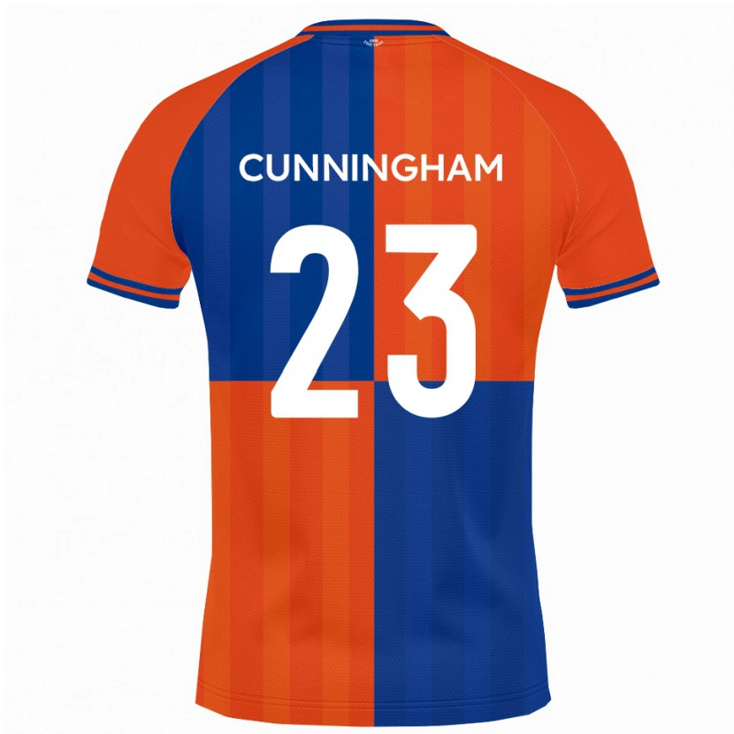 Danxen Kinder Elliott Cunningham #23 Orange Königsblau Heimtrikot Trikot 2025/26 T-Shirt