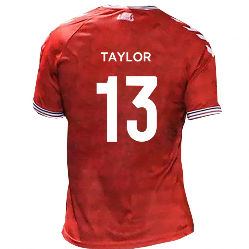 Danxen Kinder Sam Taylor #13 Rot Weiß Heimtrikot Trikot 2025/26 T-Shirt