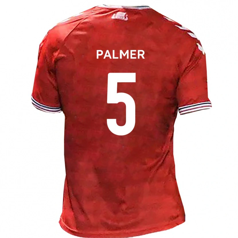 Danxen Kinder Ashley Palmer #5 Rot Weiß Heimtrikot Trikot 2025/26 T-Shirt