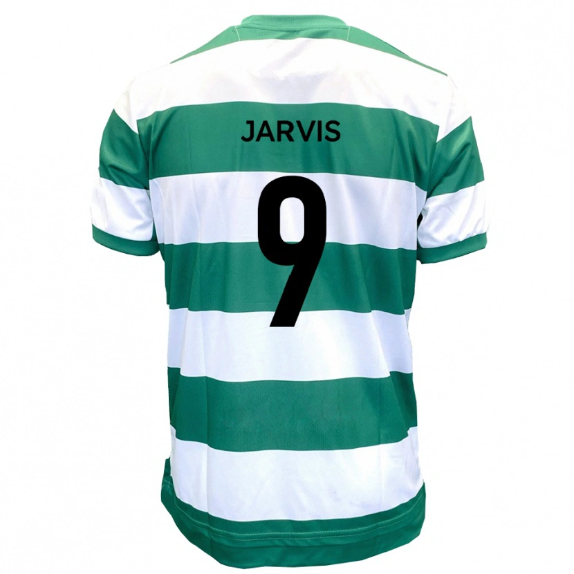 Danxen Kinder Aaron Jarvis #9 Grün Weiß Heimtrikot Trikot 2025/26 T-Shirt