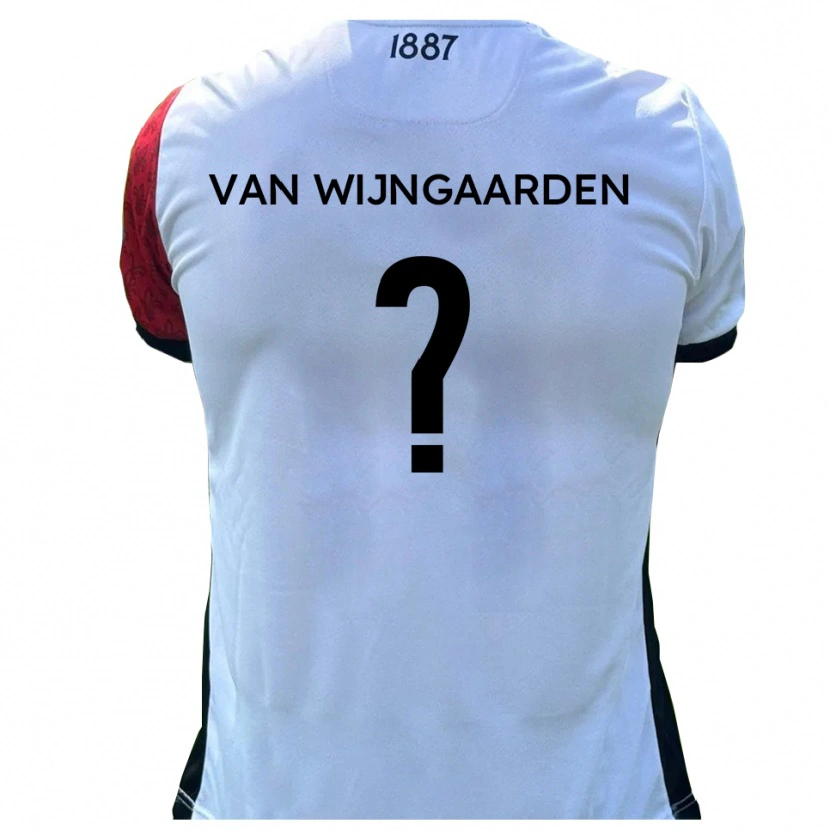 Danxen Kinder Stefan Van Wijngaarden #0 Rot Weiß Heimtrikot Trikot 2025/26 T-Shirt