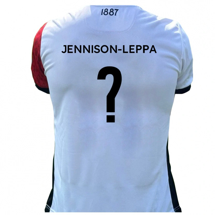 Danxen Kinder Joel Jennison-Leppa #0 Rot Weiß Heimtrikot Trikot 2025/26 T-Shirt