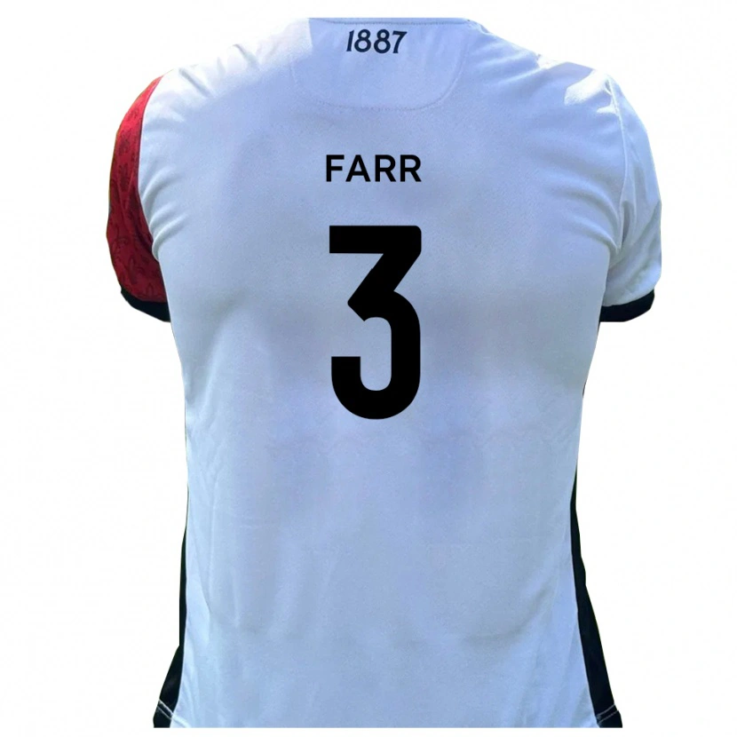 Danxen Kinder Jacob Farr #3 Rot Weiß Heimtrikot Trikot 2025/26 T-Shirt
