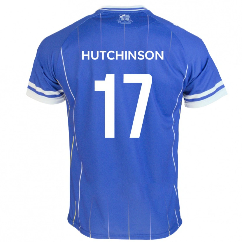 Danxen Kinder Dom Hutchinson #17 Königsblau Heimtrikot Trikot 2025/26 T-Shirt