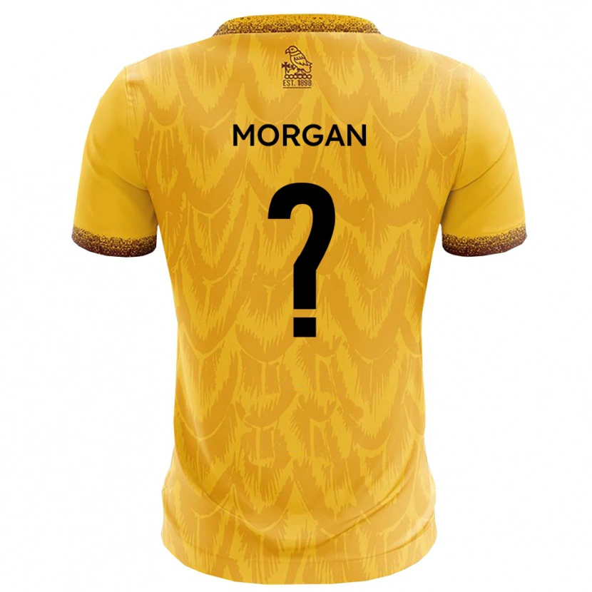 Danxen Kinder Kai Morgan #0 Gelb Braun Heimtrikot Trikot 2025/26 T-Shirt
