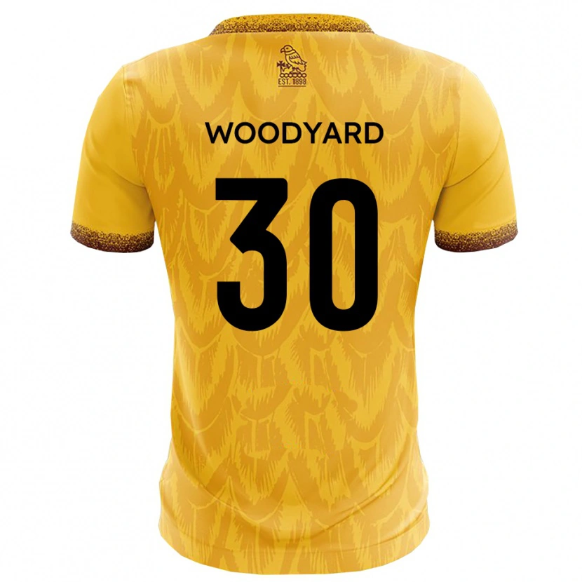 Danxen Kinder Alex Woodyard #30 Gelb Braun Heimtrikot Trikot 2025/26 T-Shirt