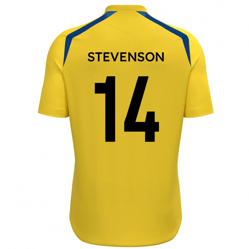 Danxen Kinder Bradley Stevenson #14 Gelb Blau Heimtrikot Trikot 2025/26 T-Shirt
