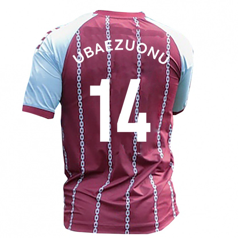 Danxen Kinder Carlton Ubaezuonu #14 Himmelblau Rostrot Heimtrikot Trikot 2025/26 T-Shirt