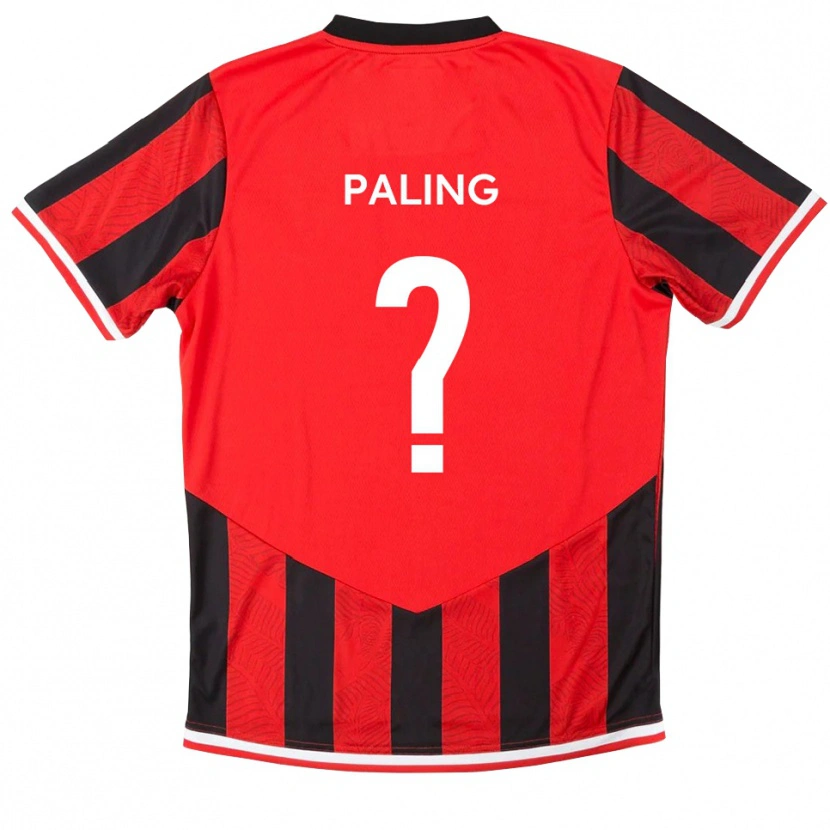 Danxen Kinder Hannah Paling #0 Rot Schwarz Heimtrikot Trikot 2025/26 T-Shirt