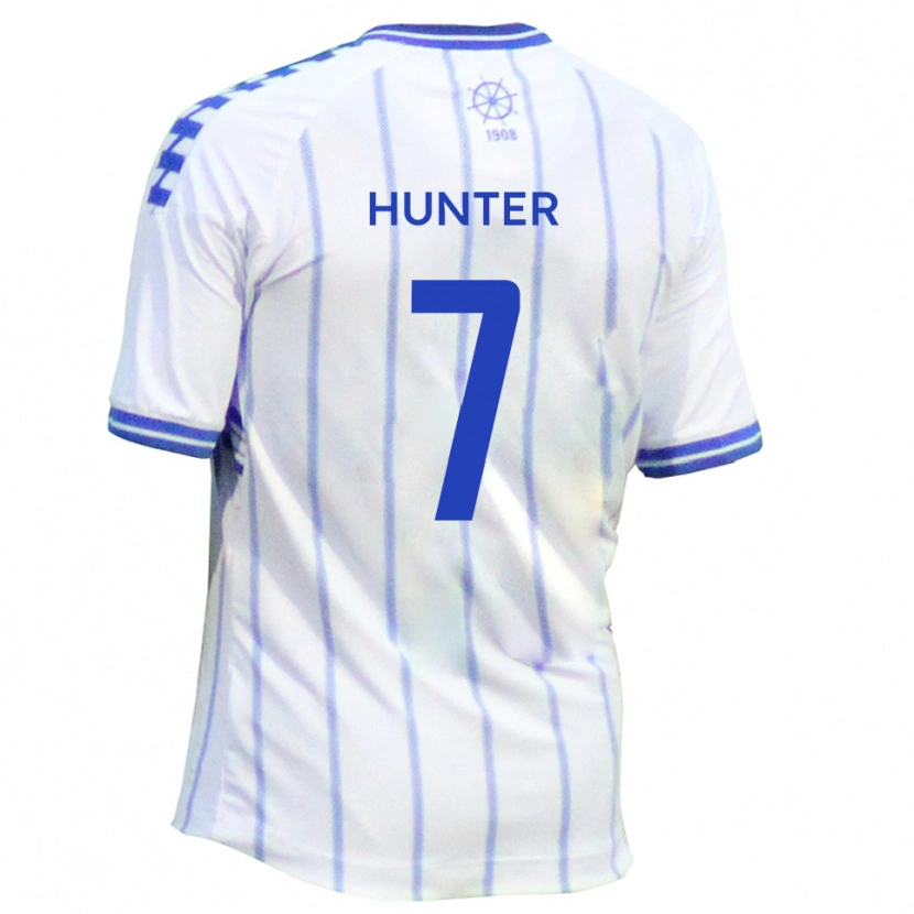 Danxen Kinder Jack Hunter #7 Weiß Blau Heimtrikot Trikot 2025/26 T-Shirt