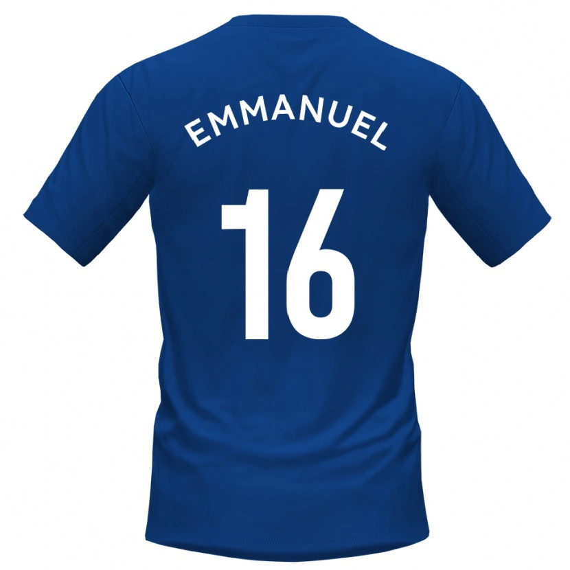 Danxen Kinder Josh Emmanuel #16 Blau Weiß Heimtrikot Trikot 2025/26 T-Shirt