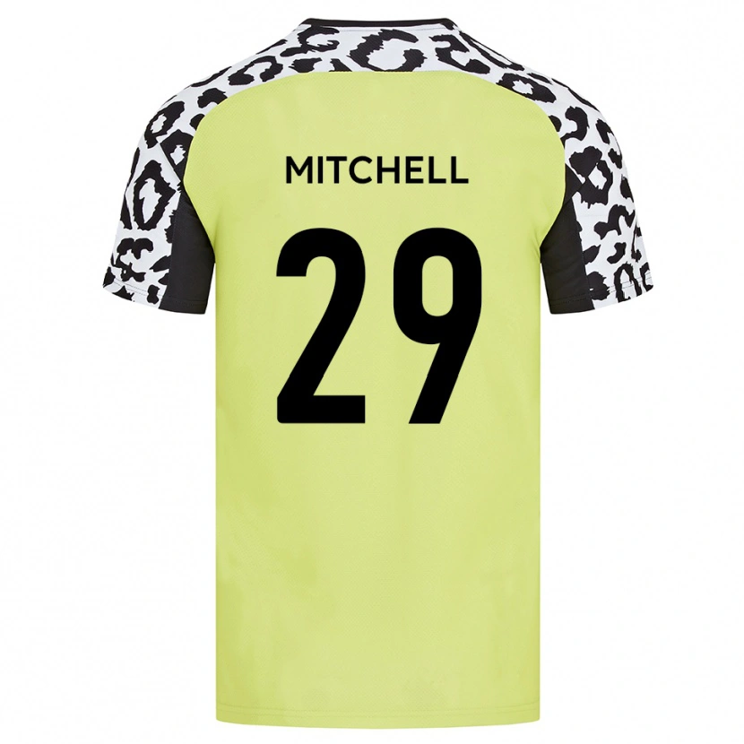 Danxen Kinder Kairo Mitchell #29 Fluoreszierendes Gelb Heimtrikot Trikot 2025/26 T-Shirt