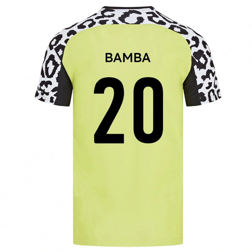 Danxen Kinder Yahya Bamba #20 Fluoreszierendes Gelb Heimtrikot Trikot 2025/26 T-Shirt
