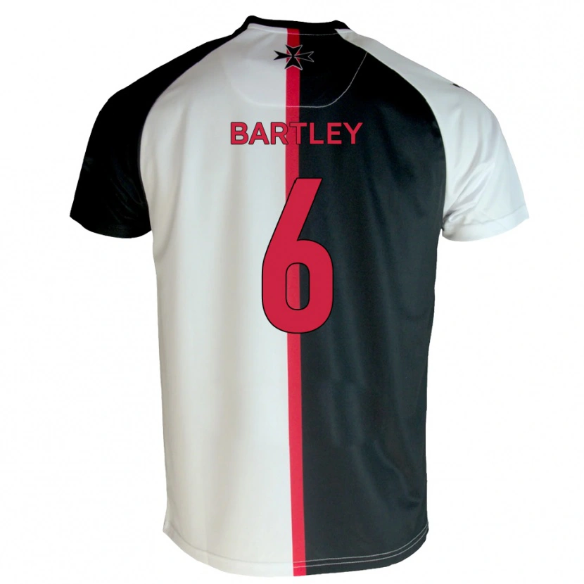 Danxen Kinder Ryan Bartley #6 Weiß Schwarz Heimtrikot Trikot 2025/26 T-Shirt