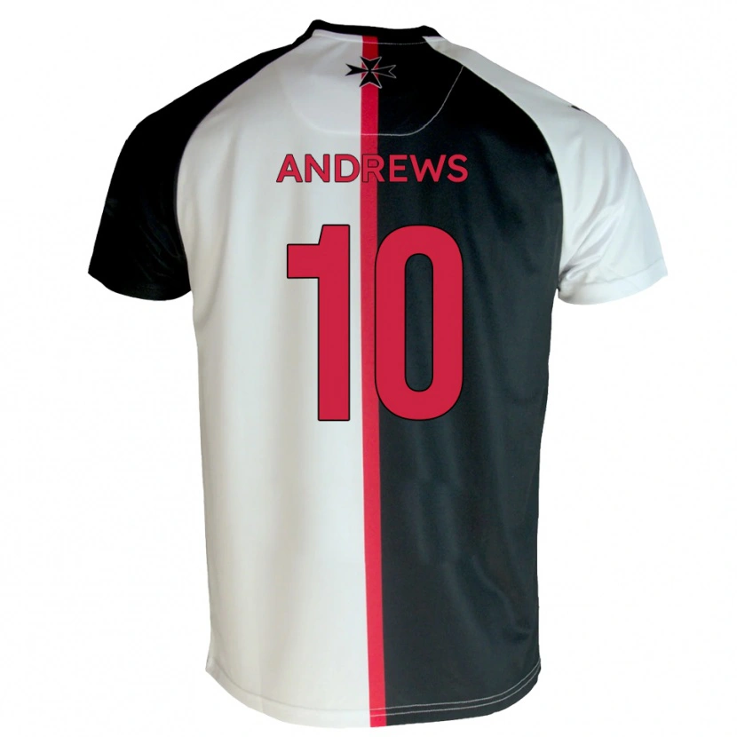 Danxen Kinder Corie Andrews #10 Weiß Schwarz Heimtrikot Trikot 2025/26 T-Shirt