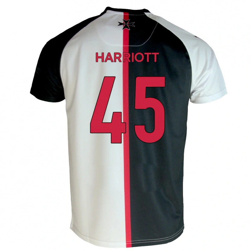 Danxen Kinder Callum Harriott #45 Weiß Schwarz Heimtrikot Trikot 2025/26 T-Shirt
