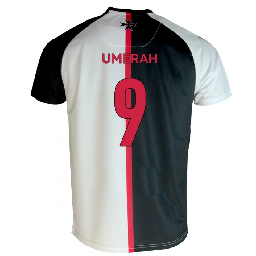 Danxen Kinder Josh Umerah #9 Weiß Schwarz Heimtrikot Trikot 2025/26 T-Shirt