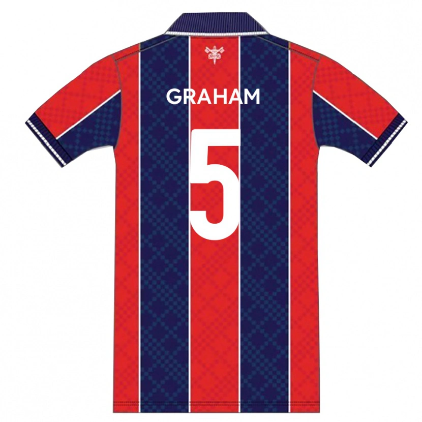 Danxen Kinder Sam Graham #5 Rot Marine Heimtrikot Trikot 2025/26 T-Shirt