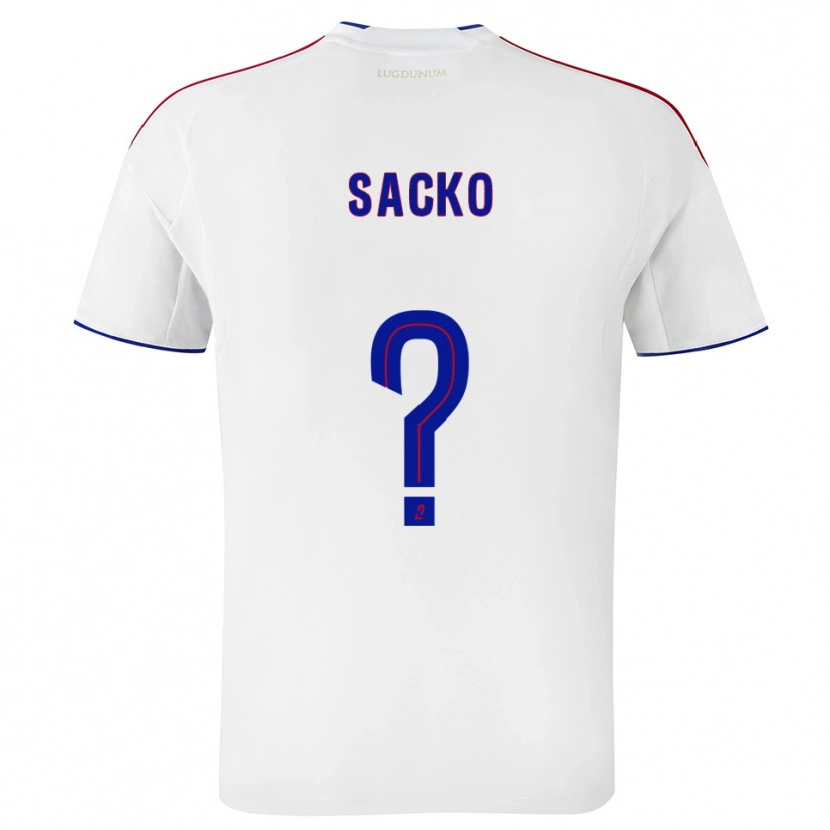 Danxen Kinder Aboubacar Sacko #0 Weiß Rot Heimtrikot Trikot 2025/26 T-Shirt