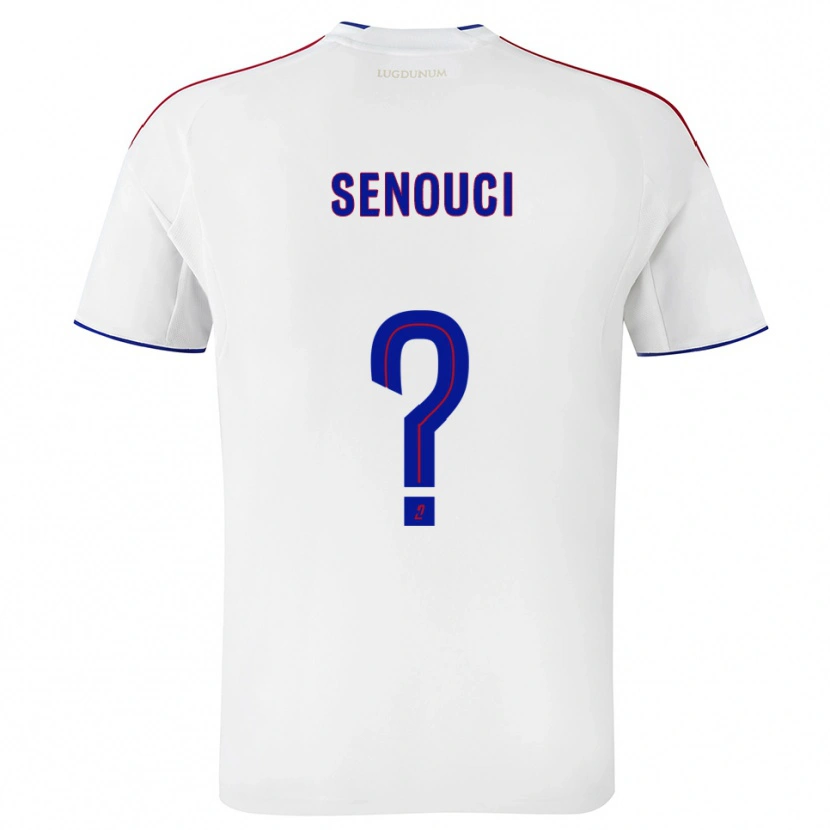 Danxen Kinder Nadhir Senouci #0 Weiß Rot Heimtrikot Trikot 2025/26 T-Shirt