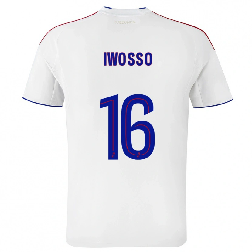 Danxen Kinder Mathis Iwosso #16 Weiß Rot Heimtrikot Trikot 2025/26 T-Shirt