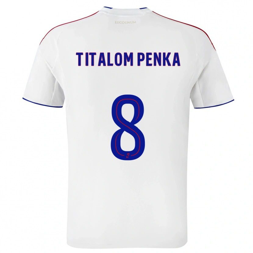 Danxen Kinder Edwin Titalom Penka #8 Weiß Rot Heimtrikot Trikot 2025/26 T-Shirt