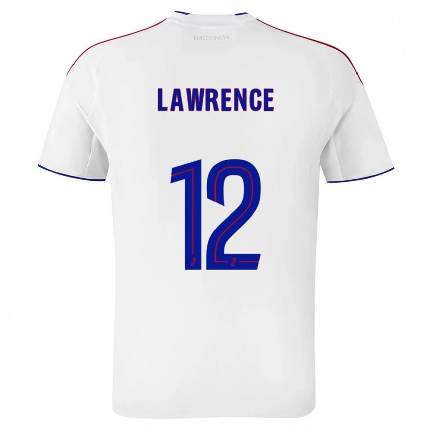 Danxen Kinder Ashley Lawrence #12 Weiß Rot Heimtrikot Trikot 2025/26 T-Shirt
