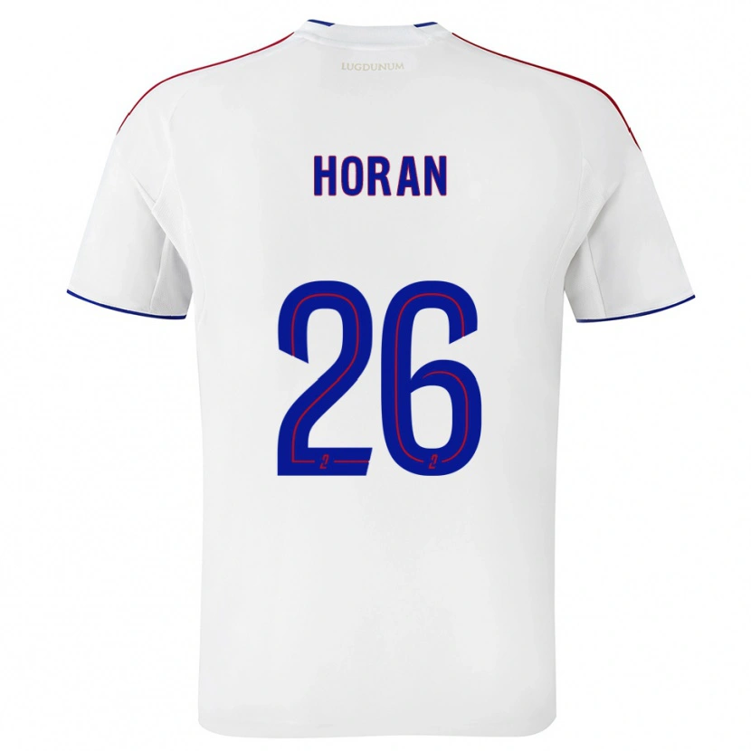 Danxen Kinder Lindsey Horan #26 Weiß Rot Heimtrikot Trikot 2025/26 T-Shirt