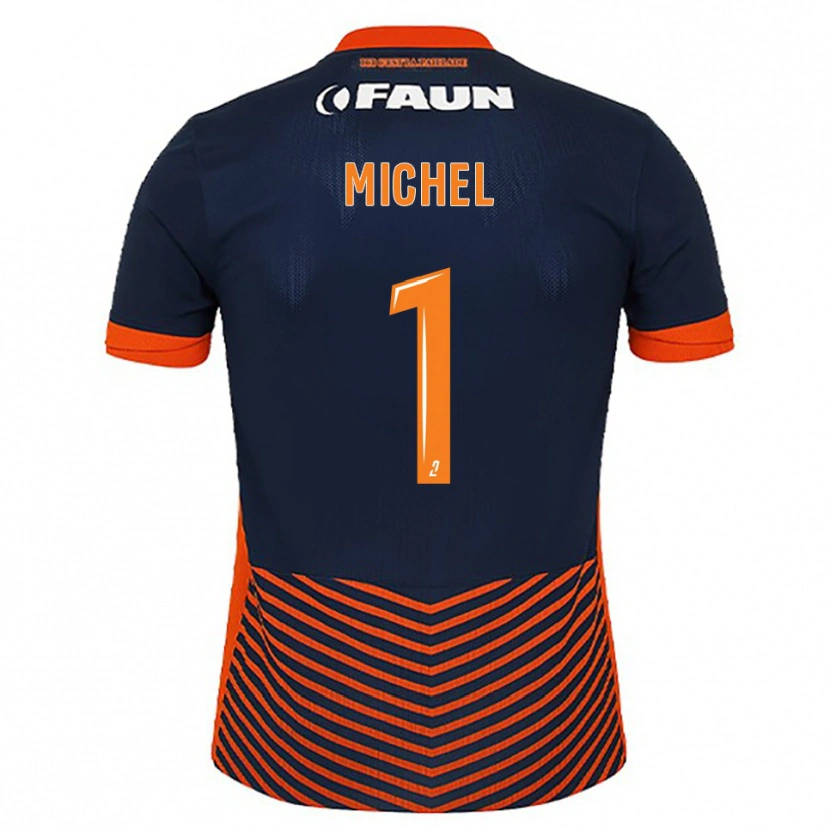 Danxen Kinder Mathieu Michel #1 Mitternachtsblau Orange Heimtrikot Trikot 2025/26 T-Shirt