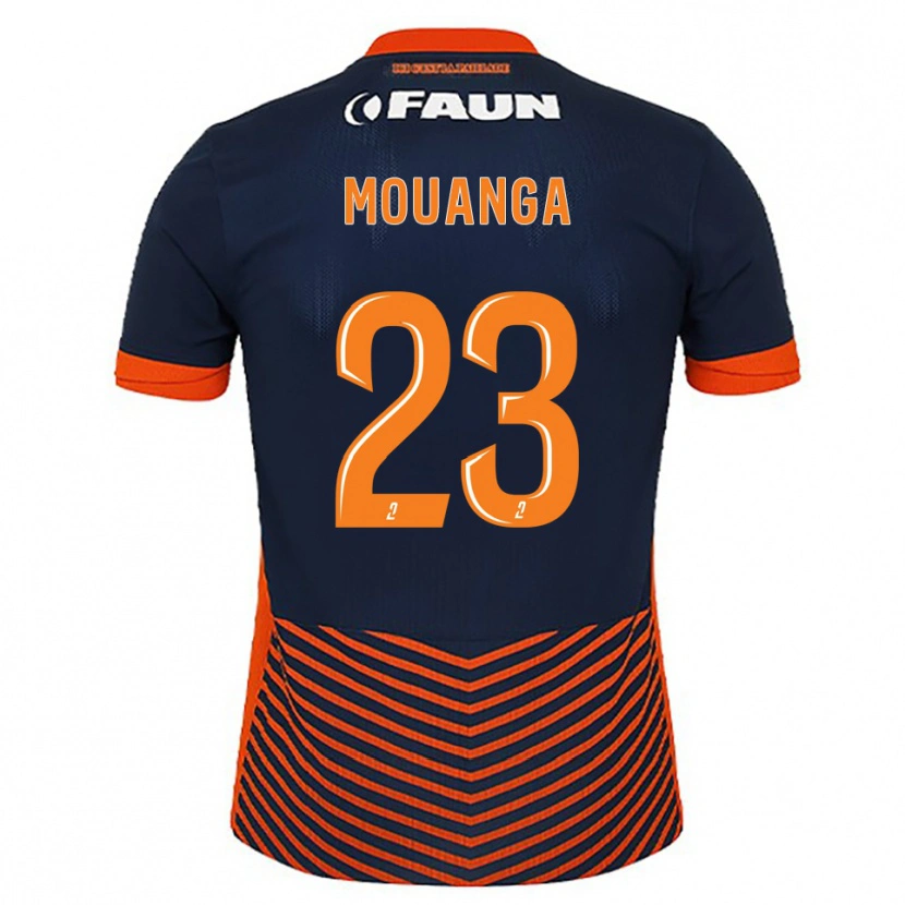 Danxen Kinder Yaël Mouanga #23 Mitternachtsblau Orange Heimtrikot Trikot 2025/26 T-Shirt