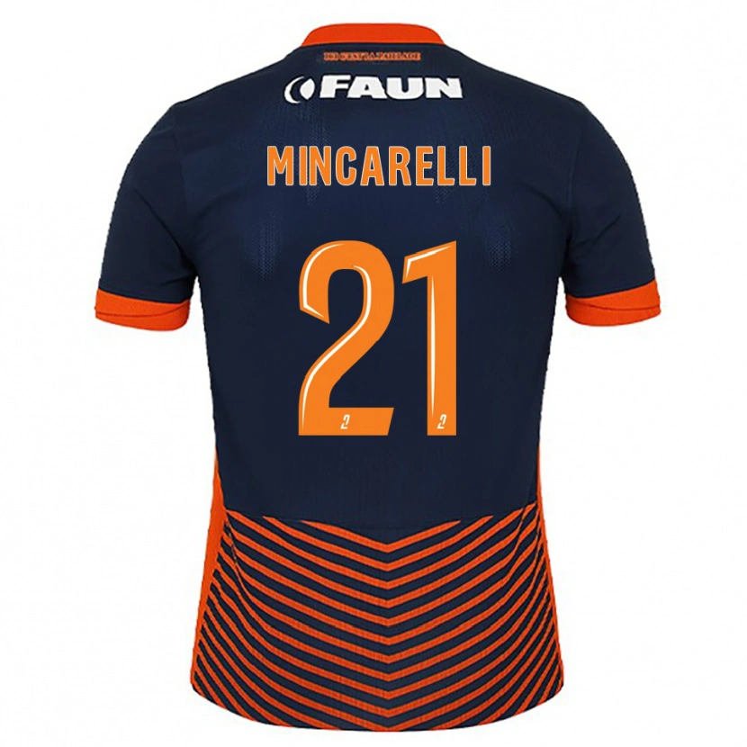 Danxen Kinder Lucas Mincarelli #21 Mitternachtsblau Orange Heimtrikot Trikot 2025/26 T-Shirt