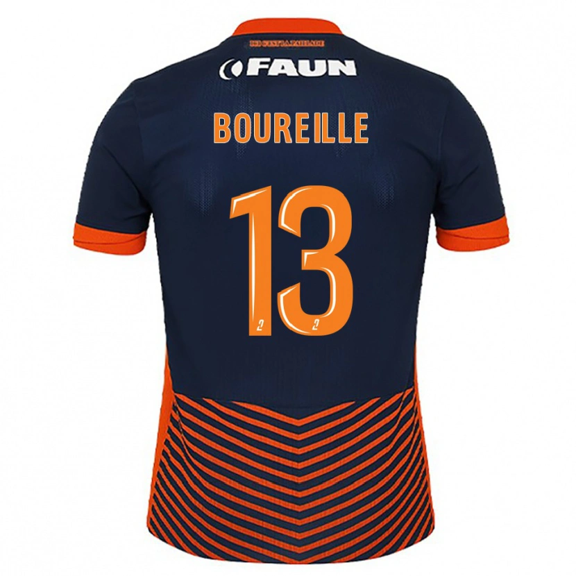 Danxen Kinder Celeste Boureille #13 Mitternachtsblau Orange Heimtrikot Trikot 2025/26 T-Shirt