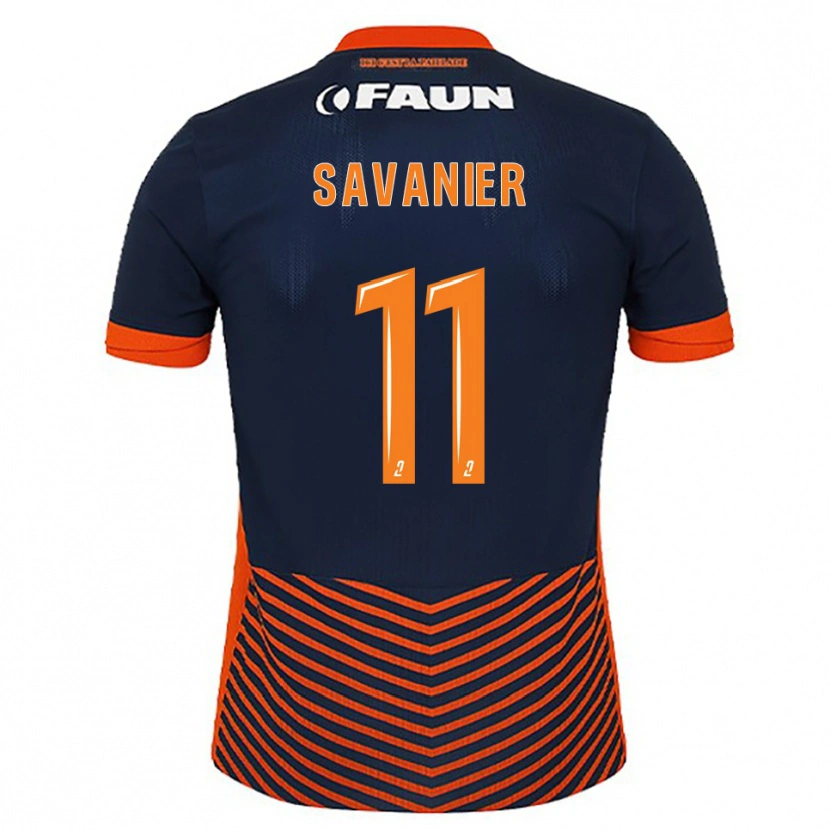 Danxen Kinder Téji Savanier #11 Mitternachtsblau Orange Heimtrikot Trikot 2025/26 T-Shirt