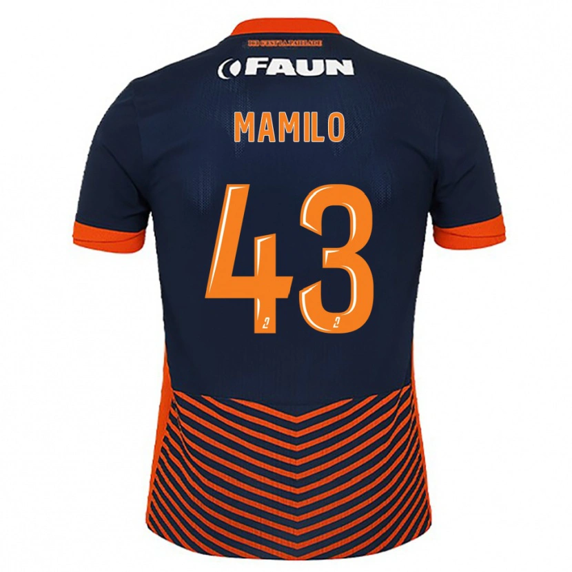 Danxen Kinder Craig Mamilo #43 Mitternachtsblau Orange Heimtrikot Trikot 2025/26 T-Shirt
