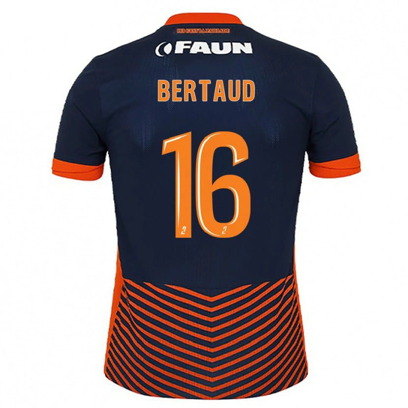 Danxen Kinder Dimitry Bertaud #16 Mitternachtsblau Orange Heimtrikot Trikot 2025/26 T-Shirt
