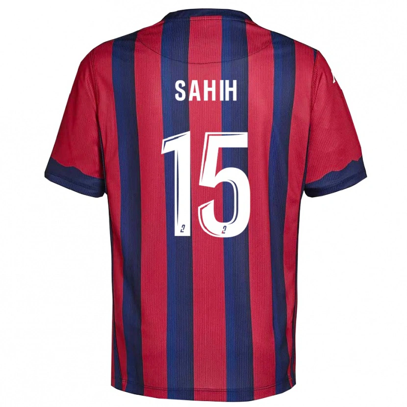 Danxen Kinder Yanis Sahih #15 Burgunder Marine Heimtrikot Trikot 2025/26 T-Shirt