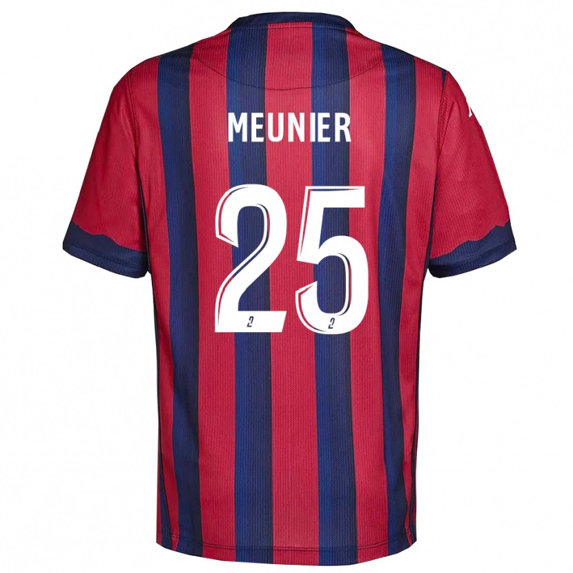 Danxen Kinder Emma Meunier #25 Burgunder Marine Heimtrikot Trikot 2025/26 T-Shirt