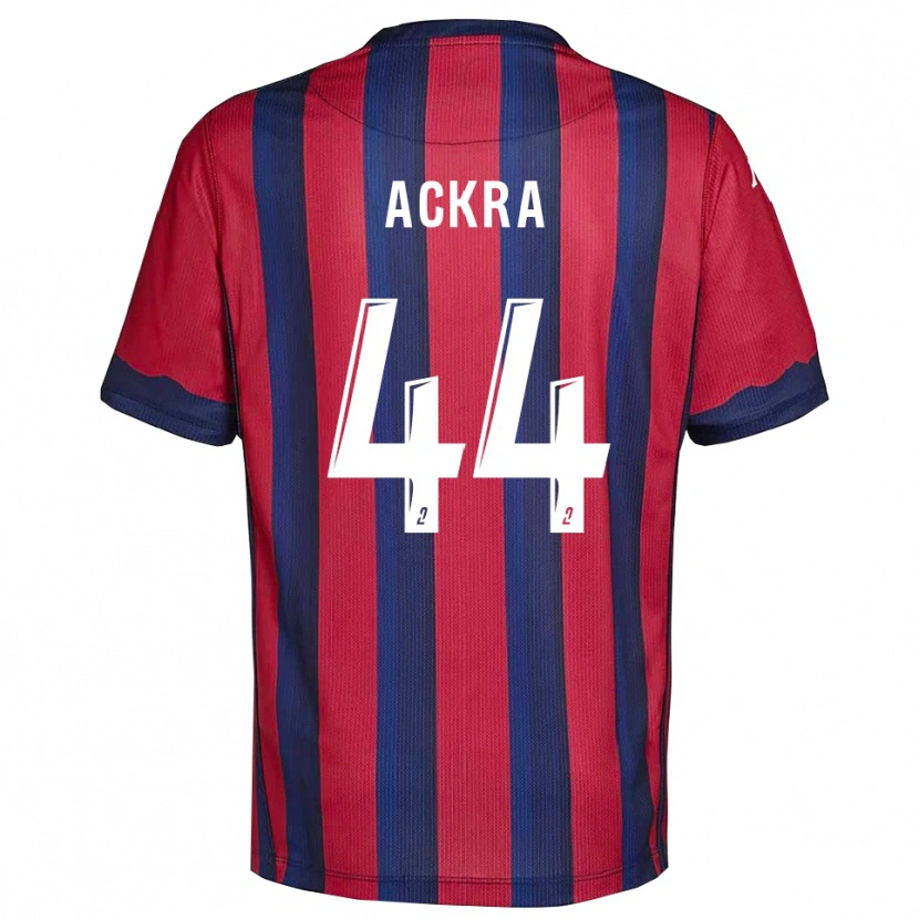 Danxen Kinder Allan Ackra #44 Burgunder Marine Heimtrikot Trikot 2025/26 T-Shirt
