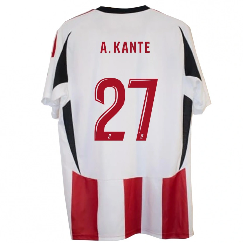 Danxen Kinder Abou Kanté #27 Rot Blau Heimtrikot Trikot 2025/26 T-Shirt