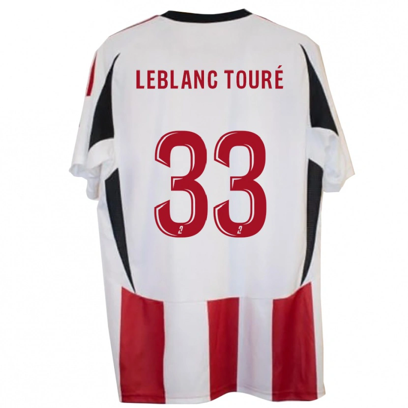 Danxen Kinder Wolo Leblanc Touré #33 Rot Blau Heimtrikot Trikot 2025/26 T-Shirt