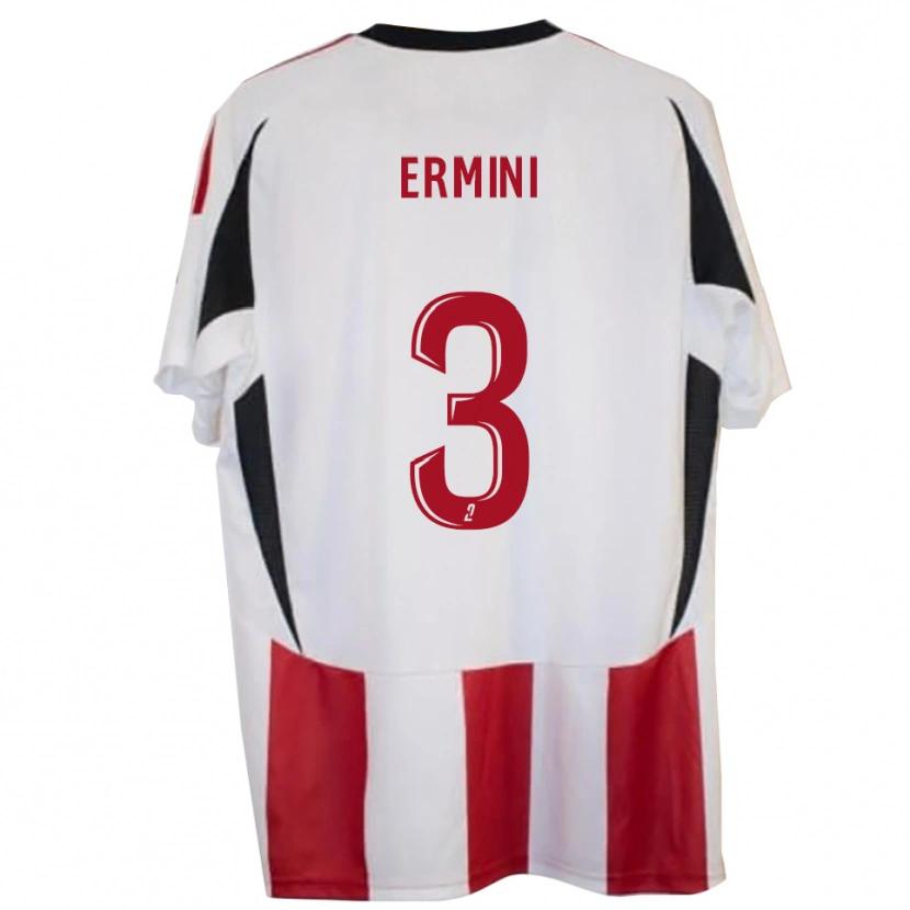 Danxen Kinder Nino Ermini #3 Rot Blau Heimtrikot Trikot 2025/26 T-Shirt