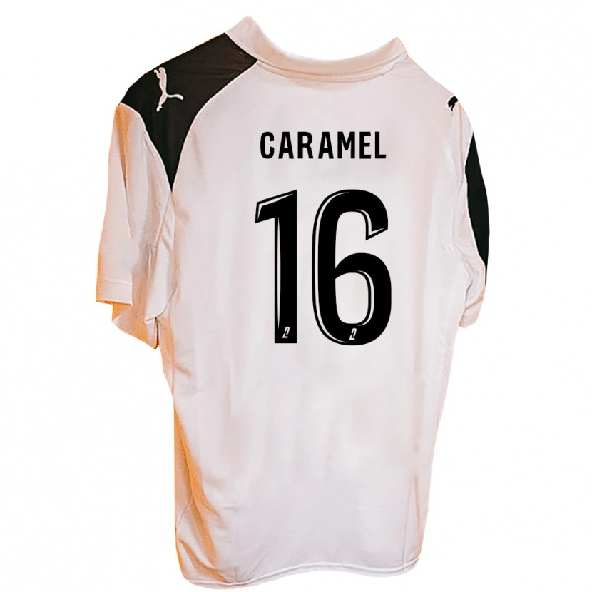 Danxen Kinder Nicolas Caramel #16 Schwarz Weiß Heimtrikot Trikot 2025/26 T-Shirt