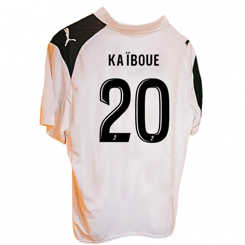 Danxen Kinder Kylian Kaïboue #20 Schwarz Weiß Heimtrikot Trikot 2025/26 T-Shirt
