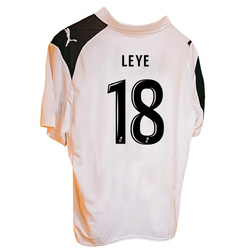 Danxen Kinder Tidiane Leye #18 Schwarz Weiß Heimtrikot Trikot 2025/26 T-Shirt