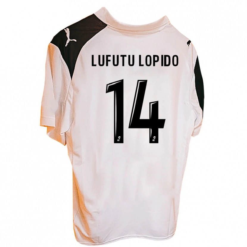Danxen Kinder Brooklyn Lufutu Lopido #14 Schwarz Weiß Heimtrikot Trikot 2025/26 T-Shirt