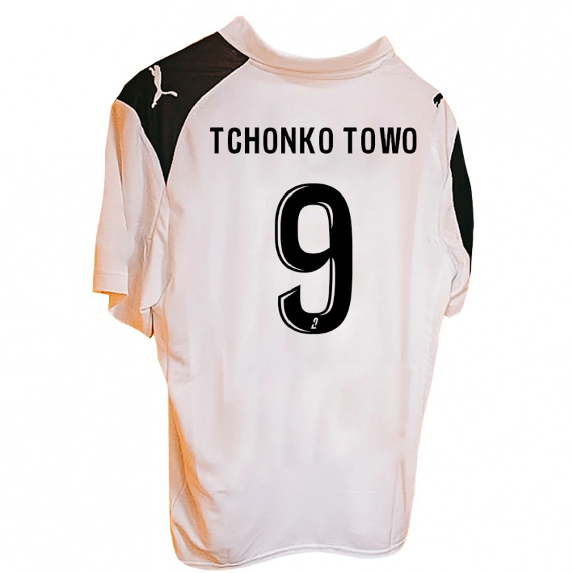 Danxen Kinder Lindjeck Tchonko Towo #9 Schwarz Weiß Heimtrikot Trikot 2025/26 T-Shirt
